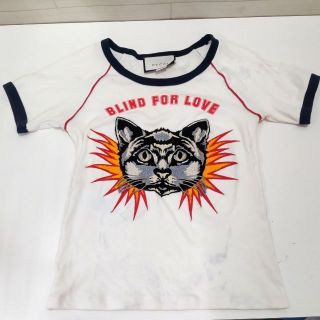 グッチ(Gucci)のGucci　グッチ　ネコ　猫　Tシャツ　汚れ有　KJ66(Tシャツ(半袖/袖なし))