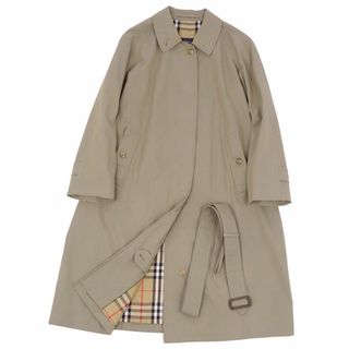 バーバリー(BURBERRY)のVintage バーバリー Burberrys コート 英国製 ベルト付き ステンカラーコート バルマカーンコート コットン100％ アウター レディース 12(L相当) カーキ(その他)