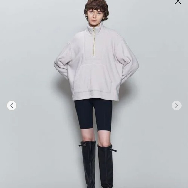 6(ROKU)>RING HALF ZIP PULLOVER-