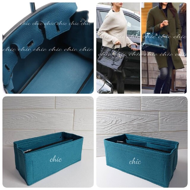 バッグインバッグ35用★季節限定カラー★ブルー系の色 インナーバッグ 軽量 レディースのバッグ(ハンドバッグ)の商品写真