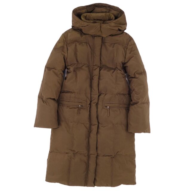 美品 マックスマーラ Max Mara WEEKEND コート ロングコート ダウンコート リバーシブル フーディー 中綿入り アウター レディース JI36 GB4 FB34(S相当) カーキ