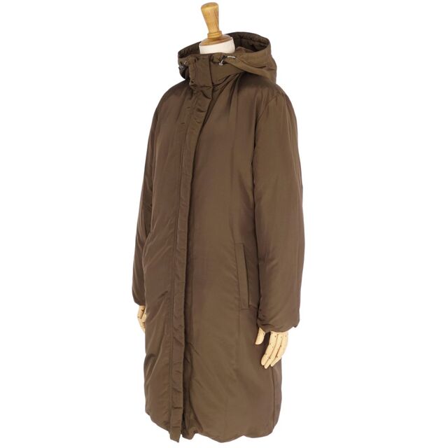 美品 マックスマーラ Max Mara WEEKEND コート ロングコート ダウンコート リバーシブル フーディー 中綿入り アウター レディース JI36 GB4 FB34(S相当) カーキ