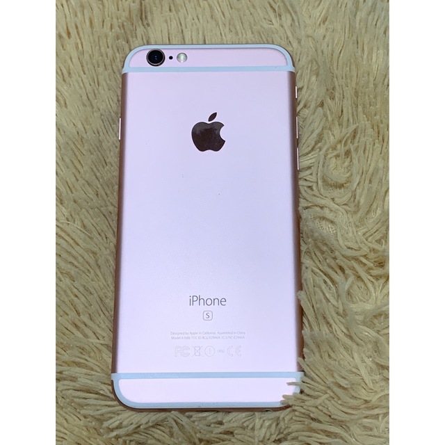 iPhone(アイフォーン)のiPhone　6s　64G ローズゴールド　SIMフリー　美品 スマホ/家電/カメラのスマートフォン/携帯電話(スマートフォン本体)の商品写真