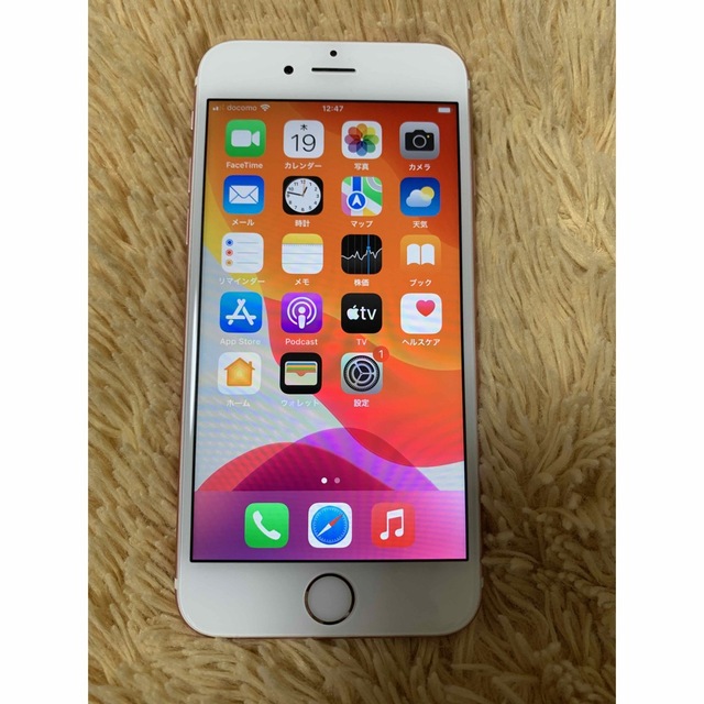 iPhone(アイフォーン)のiPhone　6s　64G ローズゴールド　SIMフリー　美品 スマホ/家電/カメラのスマートフォン/携帯電話(スマートフォン本体)の商品写真