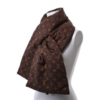 LOUIS VUITTON 401910 モノグラム ピロー シルク マフラー