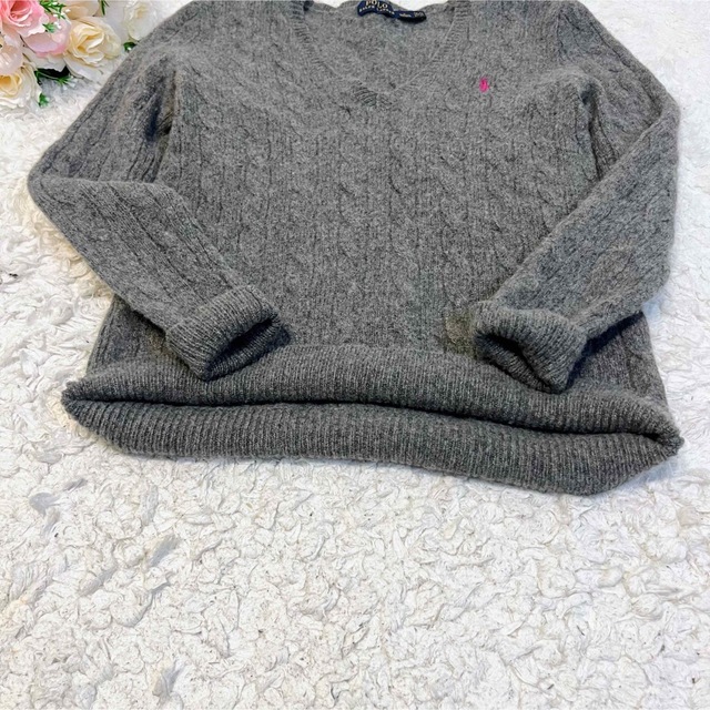 POLO RALPH LAUREN - 美品 ポロラルフローレン カシミヤ混 Vネック