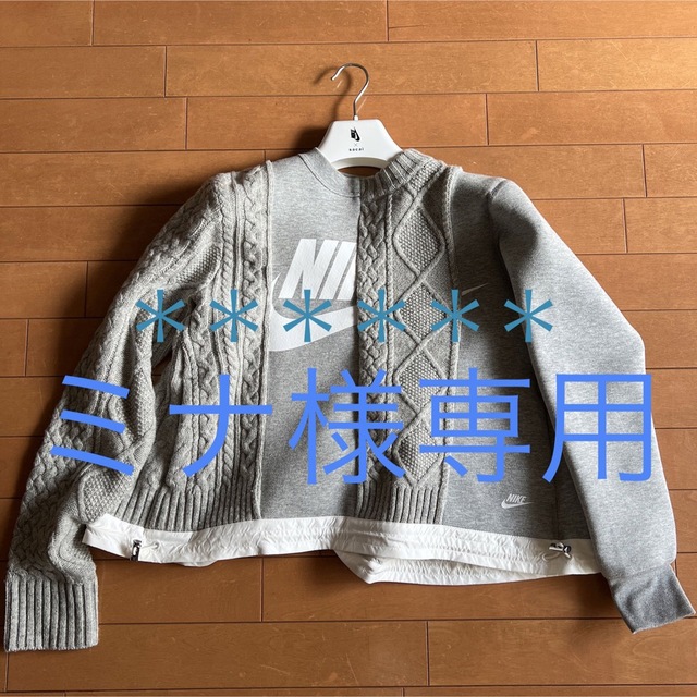 保存袋&ハンガー付】sacai × NIKE ぺプラムスウェット - トレーナー