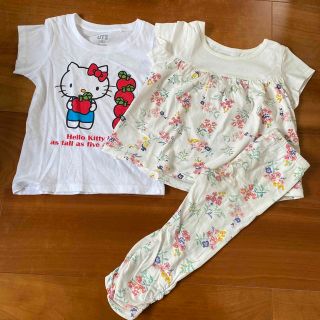 ユニクロ(UNIQLO)の100センチ 女児(Tシャツ/カットソー)