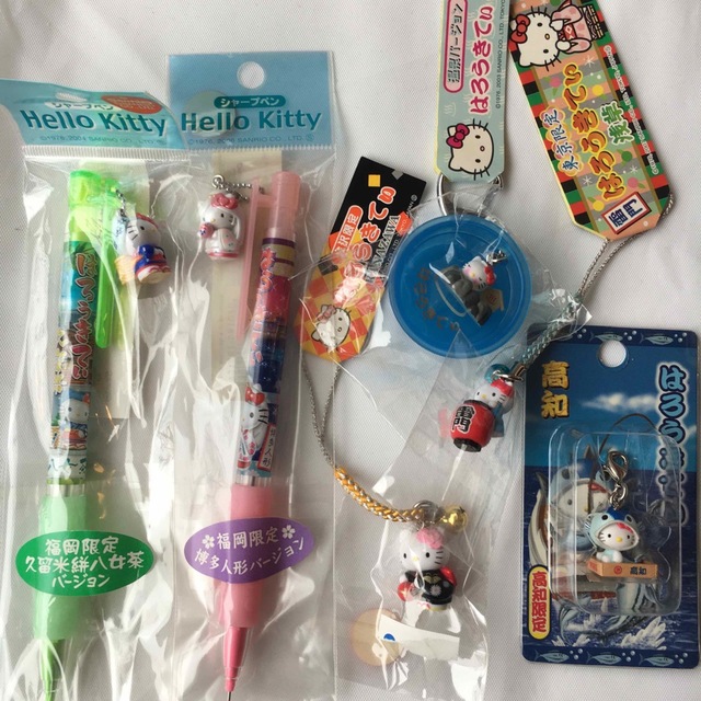 サンリオ - ご当地キティ6個 シャーペン2本 キーホルダー3個