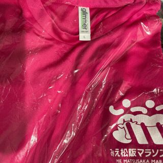 グリマー(glimmer)のみえ松阪マラソン　Tシャツ　ピンク　Lサイズ(ウェア)