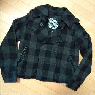 DIESEL チェック柄 Pコート ピーコート