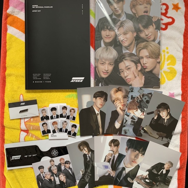 ATEEZ 1期 ファンクラブ FC KIT 証明写真 ポストカード フォト www