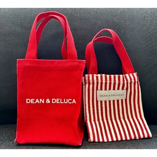 DEAN & DELUCA - セット☆DEAN&DELUCA ミニトートバッグ 　赤＆ストライプ