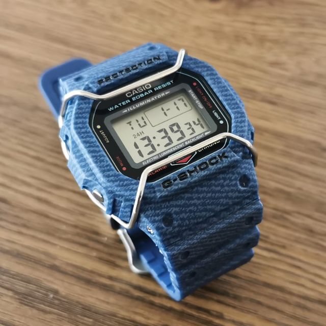 G-SHOCK ステンレスベゼル\u0026ベルト\u0026バンパー新品交換済み