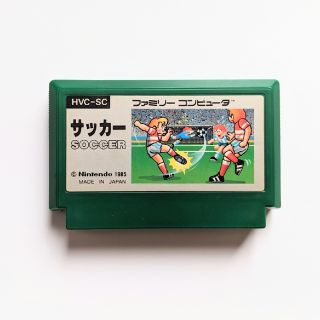 ファミリーコンピュータ(ファミリーコンピュータ)の【ジャンク品】ファミコンソフト　サッカー(家庭用ゲームソフト)