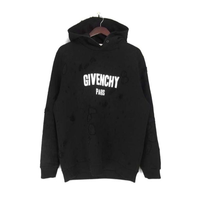 正規 Givenchy ジバンシィ ロゴ デストロイ スウェット-