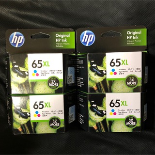 ヒューレットパッカード(HP)のHP 65XL 純正 インクカートリッジ カラー 増量 N9K03AA 4個(PC周辺機器)