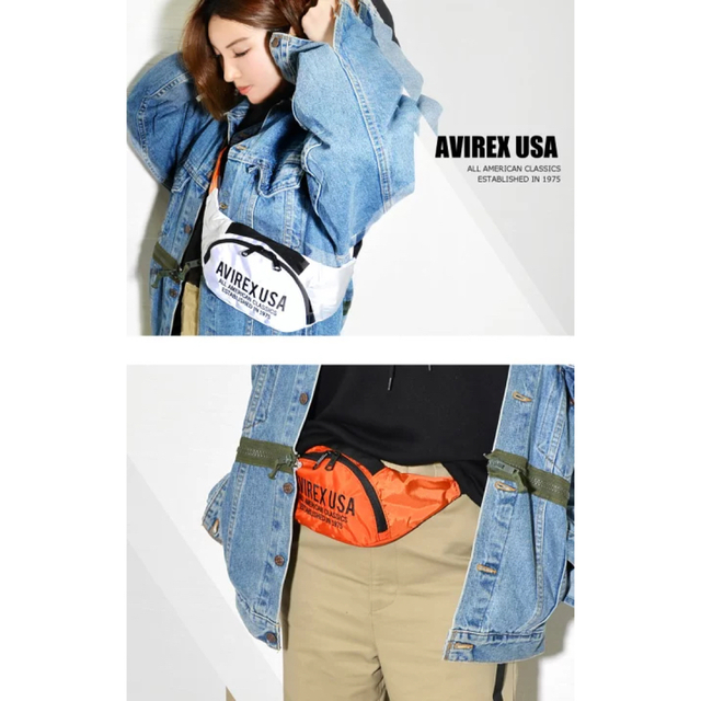 AVIREX(アヴィレックス)の定価3190円 AVIREX アビレックス ダンテウエストバッグ AX1101 メンズのバッグ(ショルダーバッグ)の商品写真