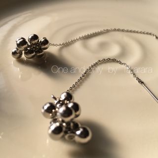 ●handmade ステンレスchain ピアス●金属アレルギー対応(ピアス)