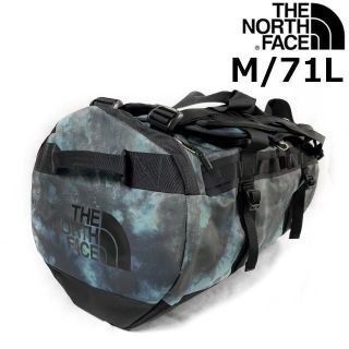 ザノースフェイス(THE NORTH FACE)のノースフェイス ボストンバック (M/71L)青 総柄 180626(ボストンバッグ)