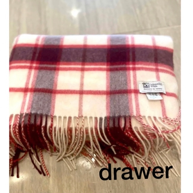 Drawer(ドゥロワー)のさくら♡様　専用　Drawer 別注　ジョンストンズ カシミヤ 大判 ストール  レディースのファッション小物(ストール/パシュミナ)の商品写真