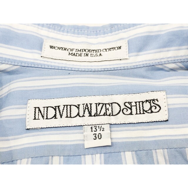 INDIVIDUALIZED SHIRTS(インディヴィジュアライズドシャツ)のINDIVIDUALIZED SHIRTS（インディビジュアライズドシャツ）B/D ストライプボタンダウン  長袖シャツ【中古】【007】 メンズのトップス(シャツ)の商品写真