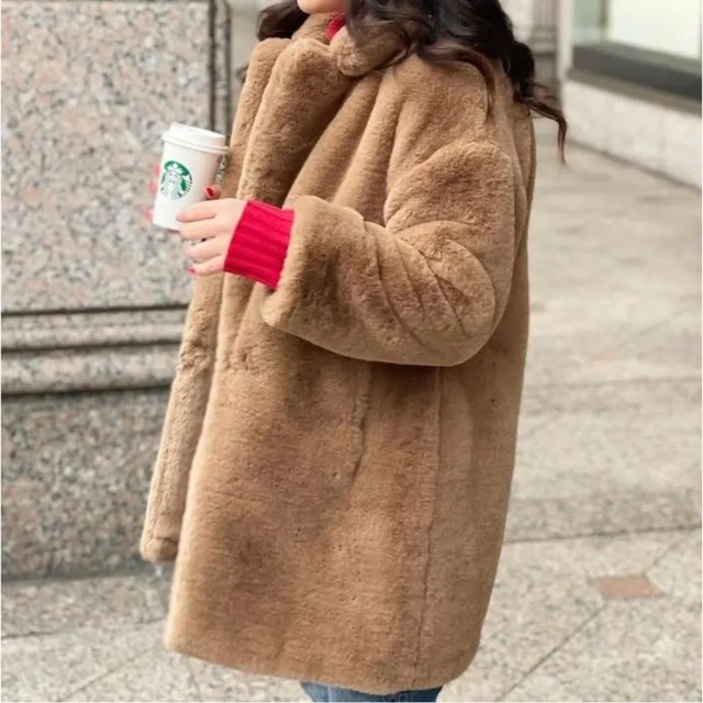 ZARA フェイクファー コート