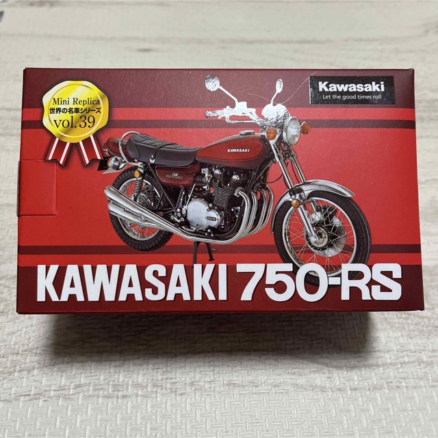 カワサキ(カワサキ)の新品　バイク レプリカ　KAWASAKI 750-RS エンタメ/ホビーのおもちゃ/ぬいぐるみ(模型/プラモデル)の商品写真