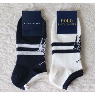 ポロラルフローレン(POLO RALPH LAUREN)の新品【ポロラルフローレン】2足セット 靴下 スニーカーソックス 22-24cm(ソックス)