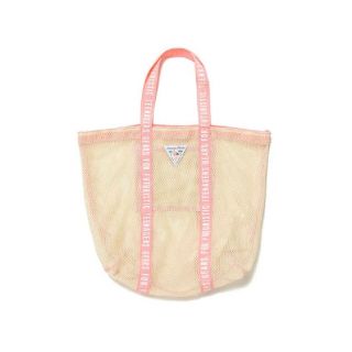 ヒューマンメイド(HUMAN MADE)のレアHUMAN MADE MESH TOTE BAG PINK WHITE (トートバッグ)