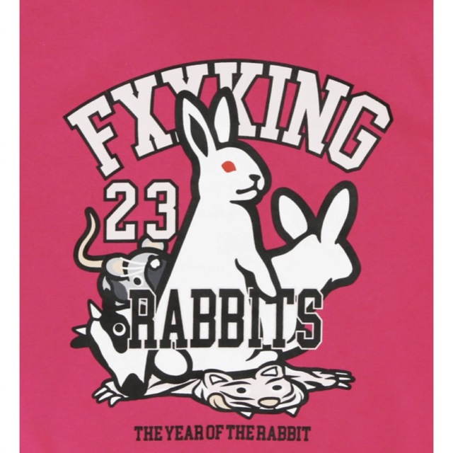 #FR2(エフアールツー)のFR2梅限定 Rabbit Year Hoodie 2023 完売品　お正月 メンズのトップス(パーカー)の商品写真