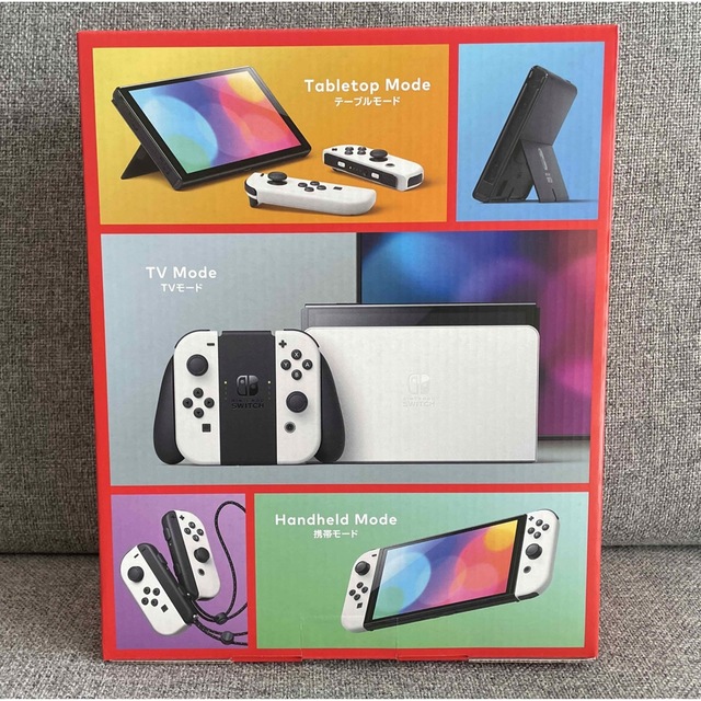 Nintendo Switch(ニンテンドースイッチ)の新品未開封 Nintendo Switch(有機ELモデル・ホワイト) エンタメ/ホビーのゲームソフト/ゲーム機本体(家庭用ゲーム機本体)の商品写真