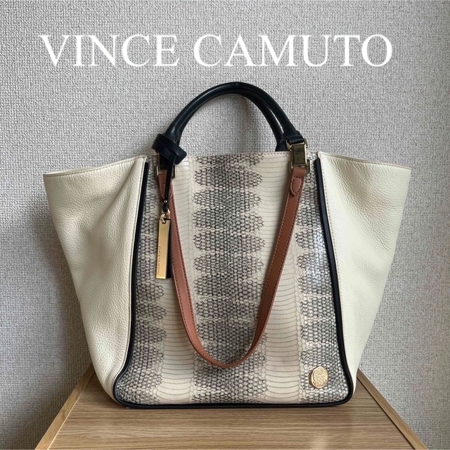 【VINCE CAMUTO】ヴィンスカムート　トートバッグ　本革　2way