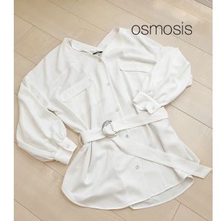 オズモーシス(OSMOSIS)の＊オズモーシス＊ベルト付きシフォンブラウス(シャツ/ブラウス(長袖/七分))