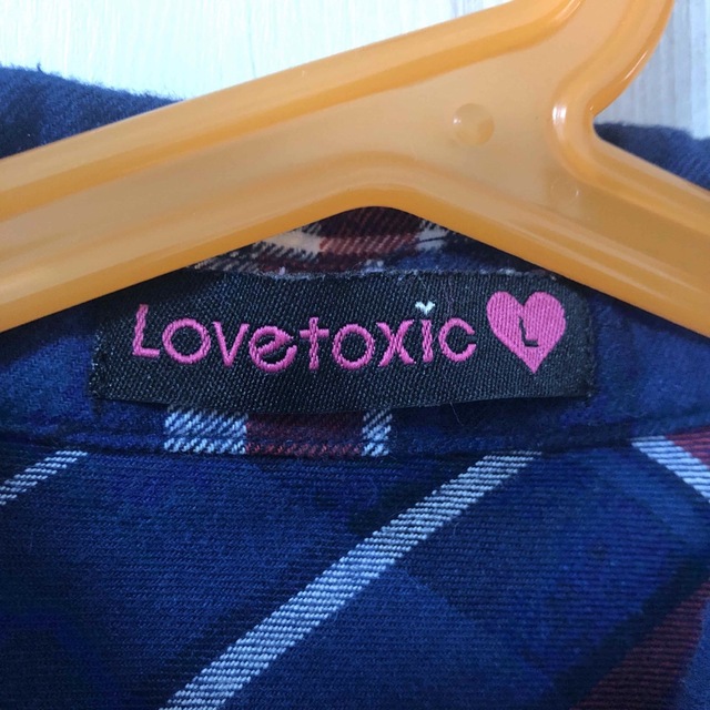 lovetoxic(ラブトキシック)のラブトキシック ♡ロングシャツカーディガン　L キッズ/ベビー/マタニティのキッズ服女の子用(90cm~)(ジャケット/上着)の商品写真