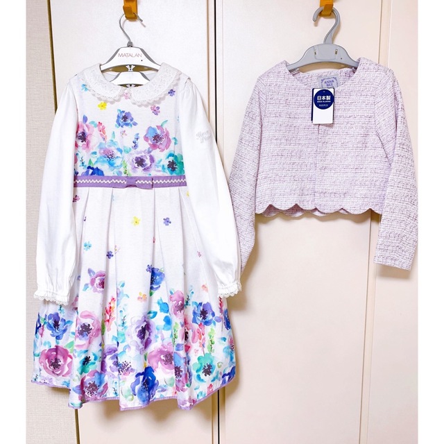 ANNA SUI mini(アナスイミニ)の新品タグ付き　3点セット　アナスイ　　メゾピアノ　入学式　120cm キッズ/ベビー/マタニティのキッズ服女の子用(90cm~)(ドレス/フォーマル)の商品写真