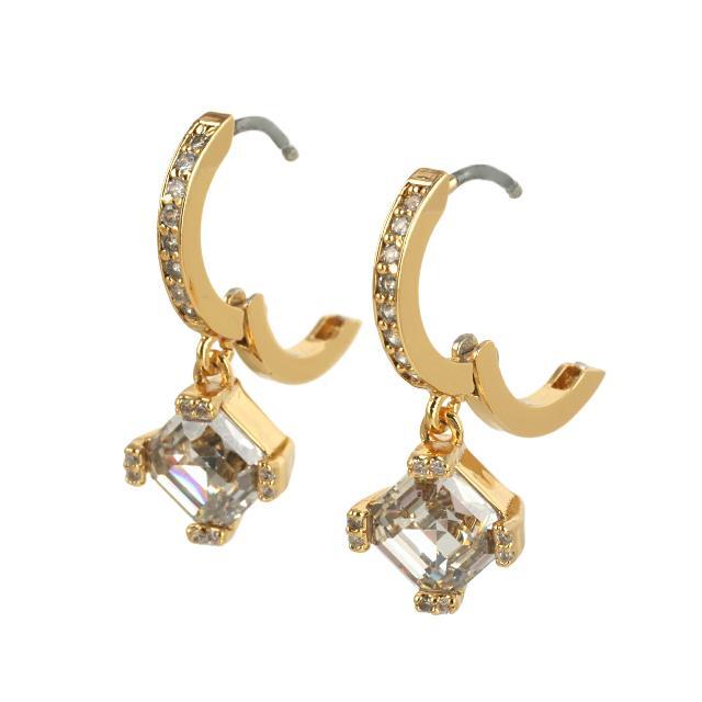 新品 ケイトスペード kate spade ピアス THIN STONE EAR CUFF EARRINGS クリア