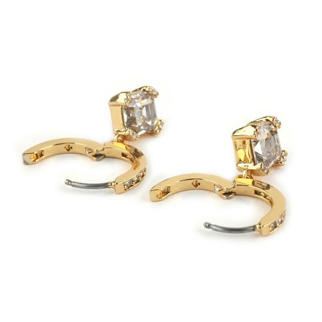 新品 ケイトスペード kate spade ピアス THIN STONE EAR CUFF EARRINGS クリア