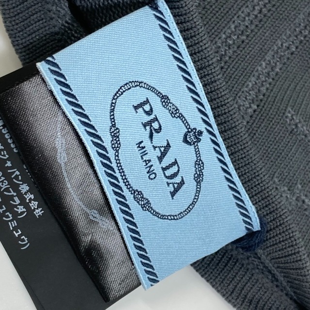 PRADA(プラダ)のプラダ PRADA ロゴ 27388 ロング グローブ 手袋 ポリエステル グレー 未使用 レディースのファッション小物(手袋)の商品写真