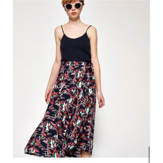 マウジー(moussy)のmoussy ラップロングフレアスカート(ロングスカート)