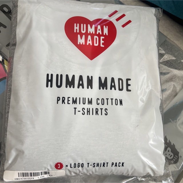 HUMAN MADE(ヒューマンメイド)の限定値引！HUMAN MADE 3×LOGO T-SHIRT PACK メンズのトップス(Tシャツ/カットソー(半袖/袖なし))の商品写真