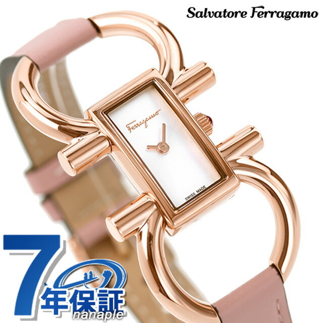 格安SALEスタート! Ferragamo Salvatore - シルバーxスモーキーピンク