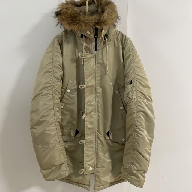 ALPHA INDUSTRIES N-3B ベージュ L 【公式】 8960円 www.gold-and-wood.com