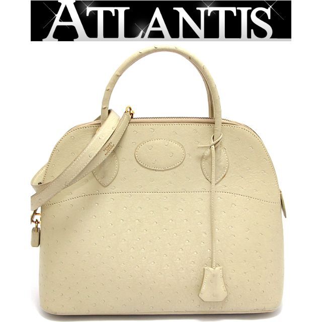 日本最級 Hermes ブランカッセ【11936】 オーストリッチ ボリード31