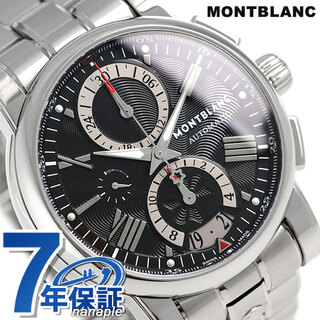 モンブラン(MONTBLANC)のモンブラン 腕時計
 スター 41810 自動巻き（手巻き付） MB102376MONTBLANC ブラックxシルバー(腕時計(アナログ))