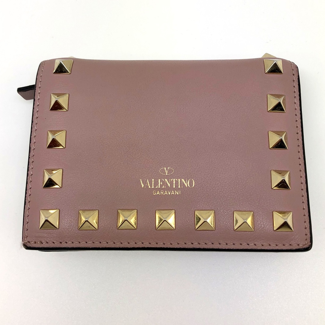 VALENTINO ヴァレンチノ スタッズコンパクトウォレット