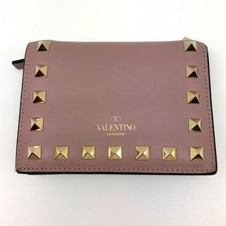 ヴァレンティノ(VALENTINO)のVALENTINO ヴァレンチノ スタッズコンパクトウォレット(財布)