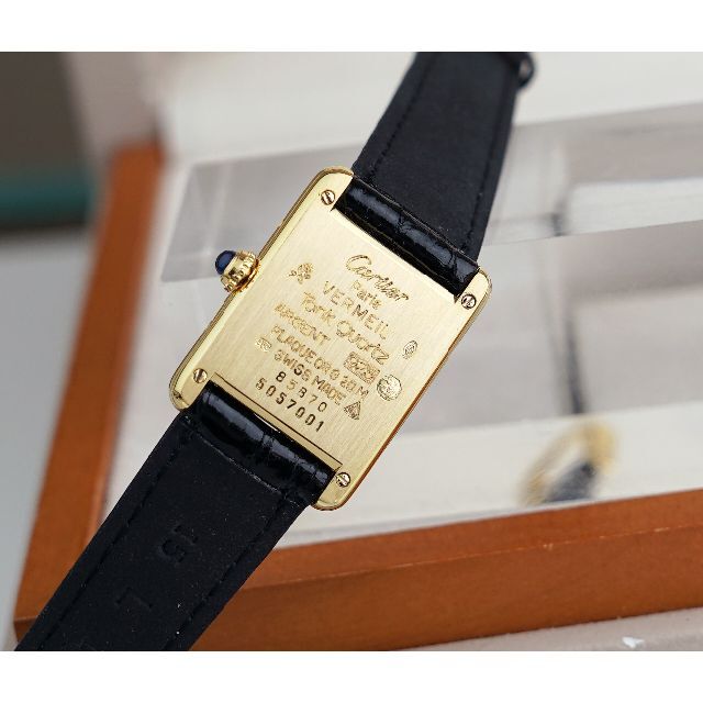 美品 カルティエ マスト タンク ゴールドライン ローマン SM Cartier