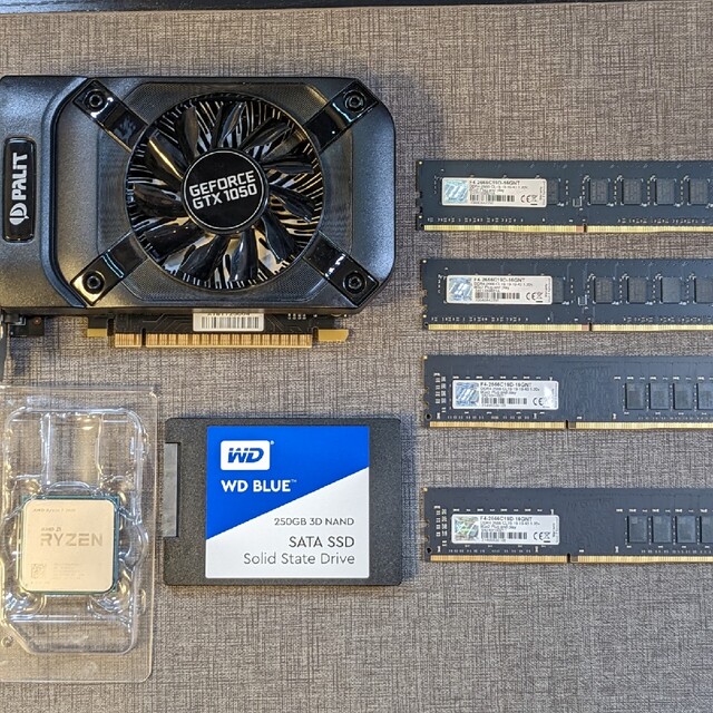 自作ＰＣ用パーツセット　CPU ビデオカード メモリ SSD