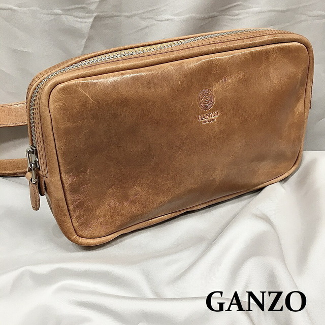 GANZO ガンゾ サケット4 ボディバッグ ショルダー ナチュラル 馬 GANZO ガンゾ サケット4 ボディバッグ ショルダー ナチュラル 馬